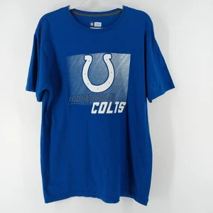 NFL Team Apparel Indianapolis Colts Mens Size L Tee Shirt Blue Short Sleeve  - Picture 1 of 7