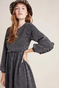 NWT Anthropologie RO & DE Stella Ruffled Sweater Knit Dress- Small - Picture 1 of 9