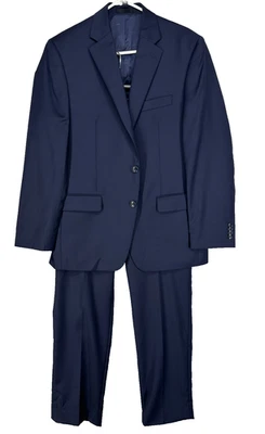 MICHAEL KORS Suit Mens Size 40R 34x34 Navy Classic Fit Wool Blend 2-Piece - Image 1 of 4