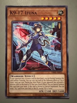 YUGIOH K9-17 IZUNA (EFFECT) ASIA ENGLISH EDITION DBJH-AE031 COMMON - Image 1 of 3