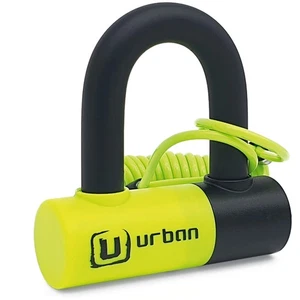 UR59 Mini Lucchetto a Disco U, ø14 mm Doppia Bloccaggio, Doppia Funzione per Blocco Freno o... - Foto 1 di 6
