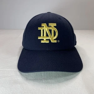 Vintage 90er Notre Dame Irish University quadratische Wolle Druckknopflasche Mütze hergestellt in den USA Erwachsene - Bild 1 von 13