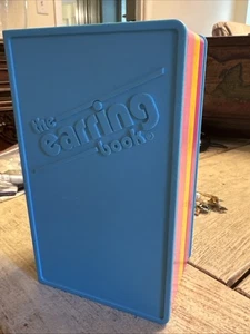 Vintage 80’s The Earring Book Plastic Organizer Case Made In USA  - Bild 1 von 4