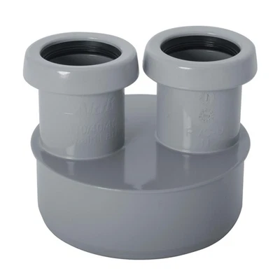 Airfit Aguas Residuales Doble Reductor DN 110x40/40, Tubo HT, 11044KR