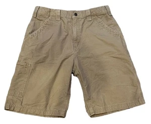Men's Carhartt MUS Brown Shorts Cargo Hiking Outdoor Work Canvas Size 32 - Picture 1 of 6