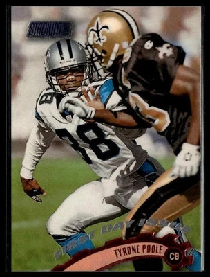 1997 Stadium Club #108 Tyrone Poole First Day Issue - Image 1 of 2
