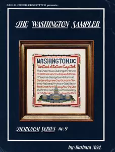 "THE WASHINGTON SAMPLER" DC State Capitol Hemelio Modello Punto Croce - Foto 1 di 3