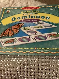 Butterflies Dominoes Life Cycle Carson Dellosa Publishing New Sealed - Picture 1 of 9