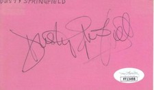 DUSTY SPRINGFIELD d1999 Signed 3x5 Index Card Singer/Wishin' & Hopin JSA FF13498