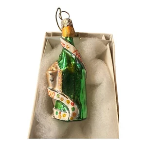 Christopher Radko Little Gems Cheers 2000 New Years Champagne Bottle Ornament - Picture 1 of 3