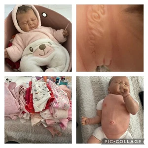 REBORN IVY Doll girl By Elisa Marx weighted 6lbs Xmas Anxiety Detachable Abdomen - Picture 1 of 18