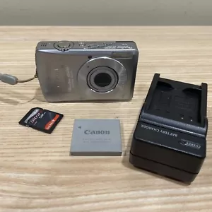 Canon Camera Power Shot SD630 Digital ELPH 6MP Silver 3X Zoom TESTED WORKS Video - Picture 1 of 7