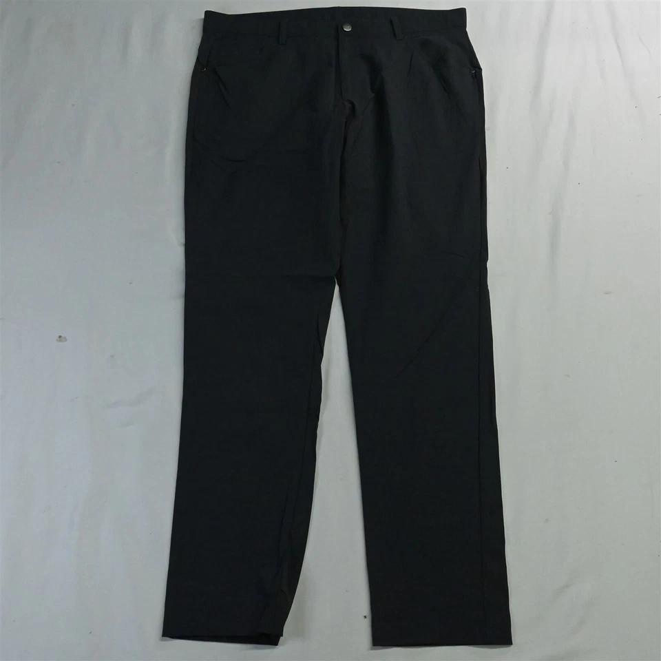 Pantalones de vestir Adidas 36 x 34 gris Adicross DT3540 ajustados 5 bolsillos golf para hombre Foto 1 de 4