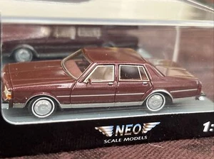 Neo Scale Models Chevrolet Caprice Classic 1986 rotmetallic 87557 1:87 OVP 2013 - Imagen 1 de 13