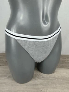 NEW TOPSHOP Womens Thong String Stretch Grey Mix Small - Picture 1 of 3
