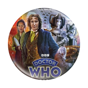 Doctor Who Button Badge 8th Doctor 58mm (2.25") - Picture 1 of 2