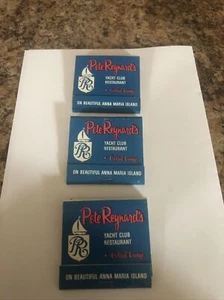 Vintage Pete Reynard’s Yacht Club Restraunt Flordia Unstruck Matches - Picture 1 of 4