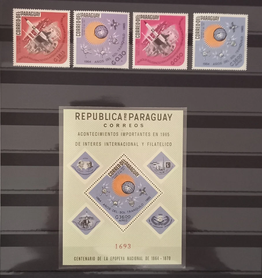 Paraguai 1966 exploração espacial coleção perf MNH - Imagem 1 de 1
