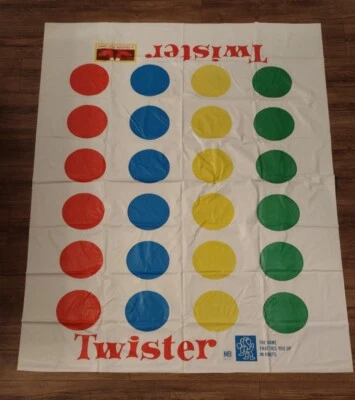 Tapete Twister Vintage 1966 Peça de Reposição Original Costura Artesanal - Imagem 1 de 4
