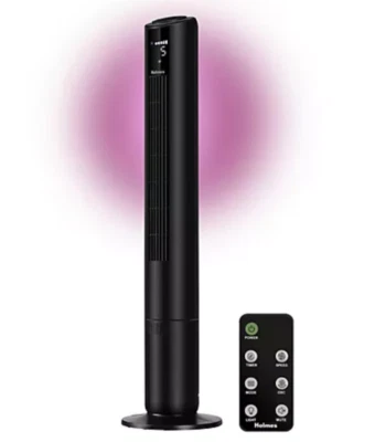 Ventilador de torre digital Holmes 42" 5 velocidades con AccentLight y control remoto Foto 1 de 4