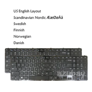 Teclado ND inglés/nórdico de EE. UU. para Samsung NP300E5E NP350E5C NP355E5C NP365E5C - Imagen 1 de 4