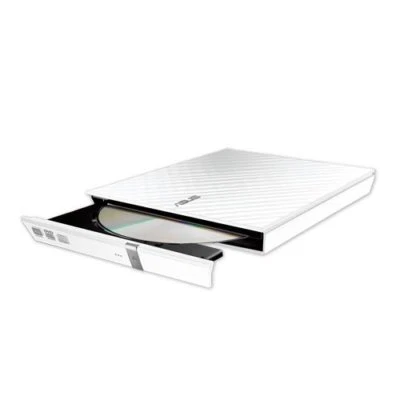 Asus SDRW-08D2S-U Lite USB Portable DVD Re writer Drive Windows 10 WHITE - Image 1 of 4
