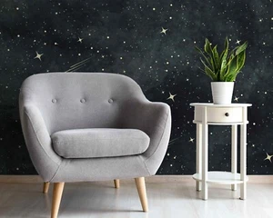 Beautiful Starry Sky Bright Stars Comets Modern Space Astronomy Wallpaper Murals - Picture 1 of 10