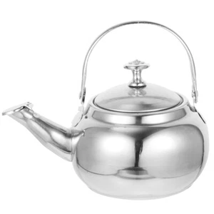 Tetera Tetera Estufa de Viaje Hervidor de Agua Uso Diario Acero Inoxidable Cocina - Imagen 1 de 12