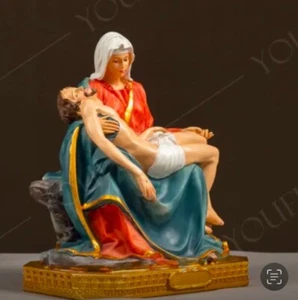 ا Resin Statue Mother Madonna with Jesus Christy Figurines - Picture 1 of 2