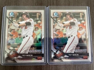 2018 Bowman Chrome Trey Mancini National Convention Prism Hyper Refractor lot (2 - Picture 1 of 2
