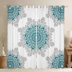 Hippie Mandala Curtains for Girls Boys Bohemian Floral Curtains & Drapes, Boh... - Picture 1 of 6