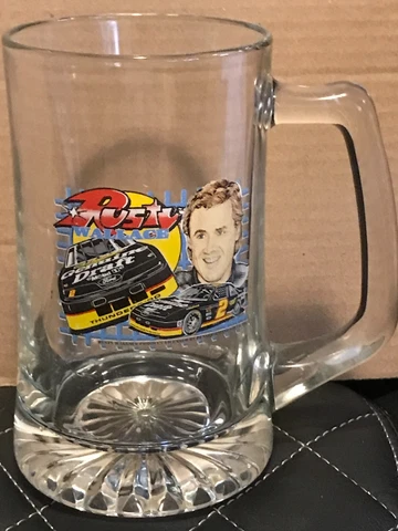 NASCAR Miller Genuine Draft Rusty Wallace Beer Glass/ Mug/ Stein Cover