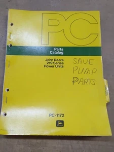 John Deere 219 Series Power Units Parts Catalog, PC-1172 - Picture 1 of 8