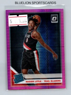 2019-20 Donruss Optic Hyper Pink #154 Nassir Little RR - Image 1 of 2