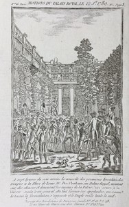 Camille Desmoulins au Palais Royal 1789 Rare Gravure Révolution Française