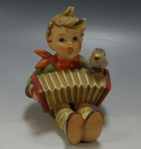 GOEBEL HUMEL BOY WITH ACCORDION LET'S SING FIGURINE 110/0 GERMANY MINT CONDITION - Picture 1 of 5
