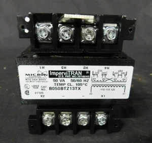 NEW MICRON 50 VA CONTROL TRANSFORMER B050BTZ13TX - Picture 1 of 6