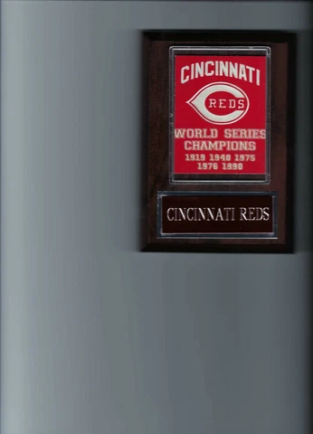 CINCINNATI REDS WORLD SERIES PLAQUE BASEBALL CHAMPIONS CHAMPS MLB Cover