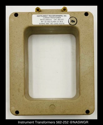 Instrument Transformers Inc 562-252 Current Transformer - 2500:5A - Unused - Image 1 of 4