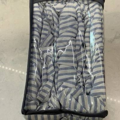 Cotton Ruffled Bedskirt - Lightweight Blue Home Decor King Size - Image 1 of 3