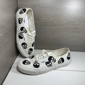 VANS Uomo 10.5 / 44 DX Anaheim Factory Teschi Punta Ago Bianco con Teschi Neri - Foto 1 di 11