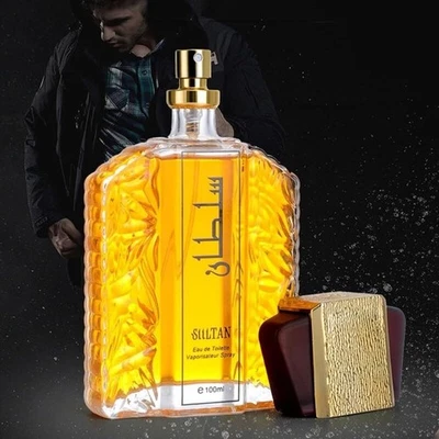 迪拜男士香水 - 苏丹金香水油,3.4 液量盎司优雅持久 — 第 1/4 张图片