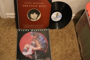 LINDA RONSTADT GREATEST HITS AND LIVING IN THE USA PICTURE DISC ALBUMS NICE ! - Picture 1 of 5