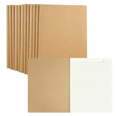 12 Pack 8.5x11 inch Large Lined Notebook Journals Bulk, 32 sheets / 64 Pages,... - Image 1 of 4