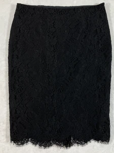 Lauren Ralph Lauren Spitzen Bleistiftrock Gr. 4 Schwarz Cocktail Fee Büro Sirene  - Bild 1 von 10