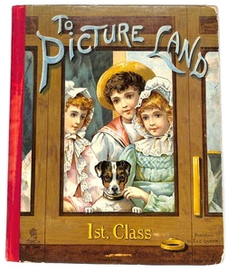 Libro mecánico, TO PICTURE LAND IST CLASS, Tuck 1500, circa 1895 - Imagen 1 de 18