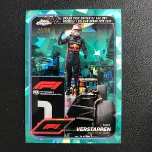 2024 Topps Chrome Formula 1 F1 Sapphire #170 Max Verstappen Aqua /99 - Picture 1 of 2