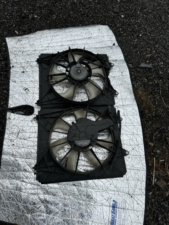 Ventilador condensador radiador aire acondicionado para Honda Odyssey 2011-2016 juego de 2 OEM Foto 1 de 4
