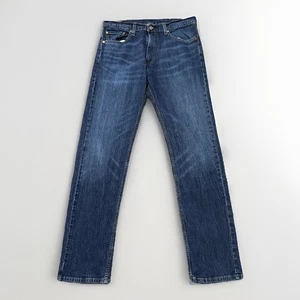 Levis 505 Jeans Mens 33x32 Blue Denim Medium Wash Straight Leg Zip Fly 32x31 - Picture 1 of 11