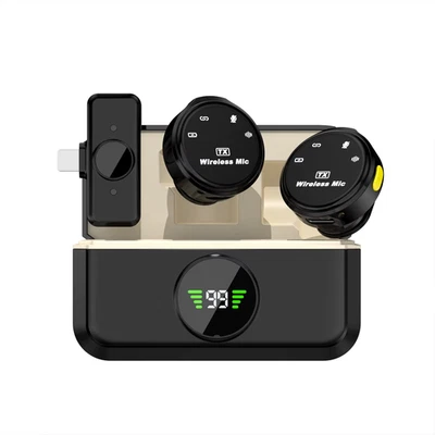 Wireless Lavalier Microphone Dual Omnidirectional Condenser Lavalier Microphone  - Image 1 of 4